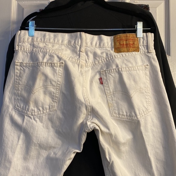 Levi's 514 White Jeans Size 34 x 30 - Picture 6 of 6